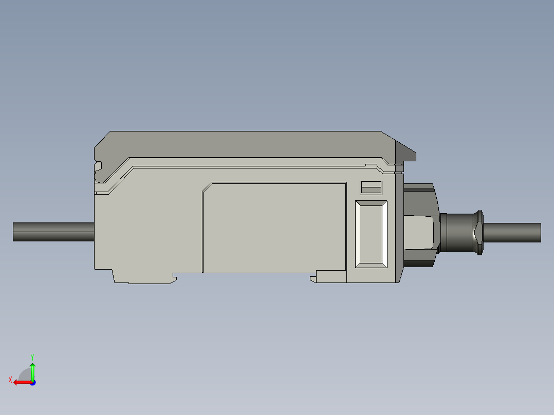 基恩士IG-1050_kc图纸模型后视图