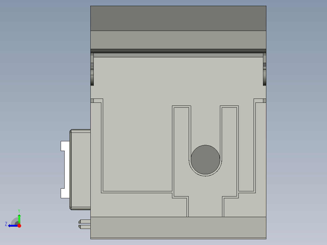 基恩士IG-1050_kc图纸模型右视图