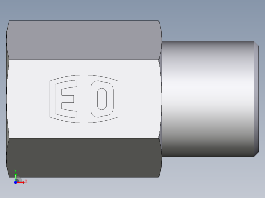 卡套式工业通用硬管接头EO_Swivel_connector_GAI06LR71X前视缩略图