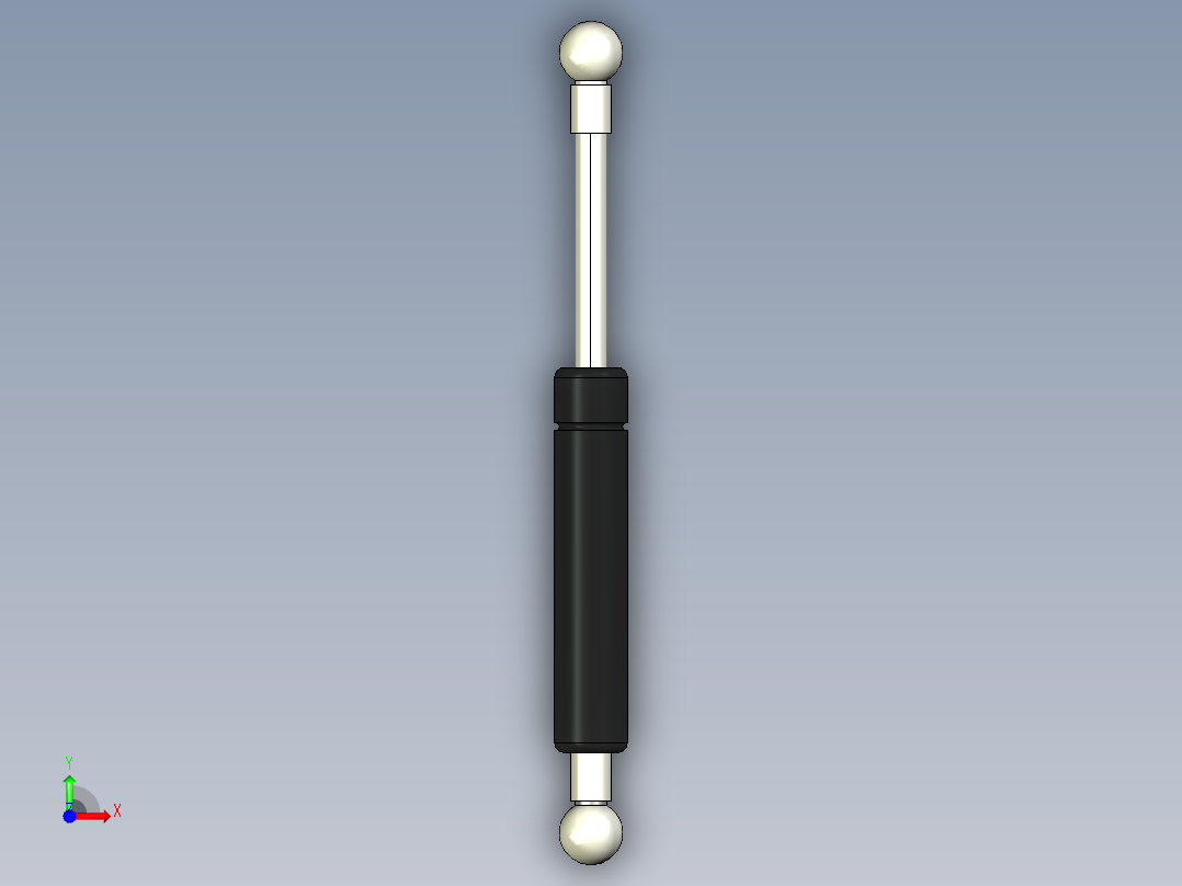 Q气压弹簧B310000046(25KG L195 和尚頭 進口)前视图