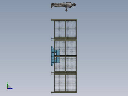 上纱筒自动化装配体左视缩略图
