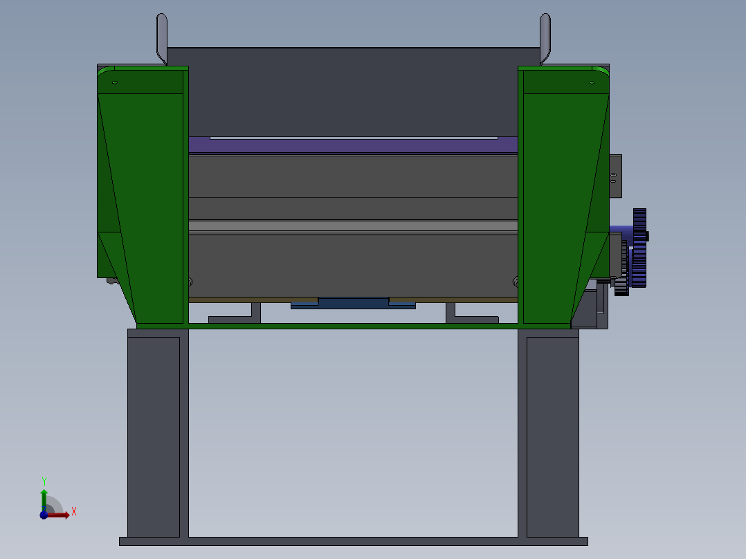 送纸机机构1200649前视图