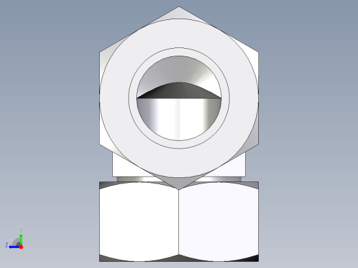 卡套式工业通用硬管接头EO_Swivel_nut_elbow_EW38ZSCF右视缩略图