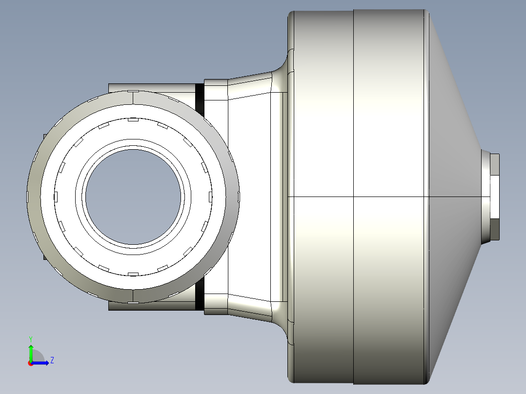 6DKMUFCCP NO-DA 气动隔膜阀、常开型双作用，BSP螺纹女性联盟结束，PVC-C系列左视图