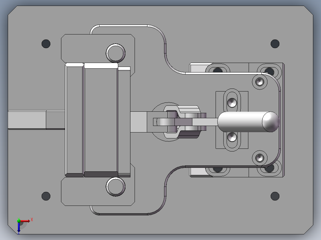 IC切脚折弯俯视图