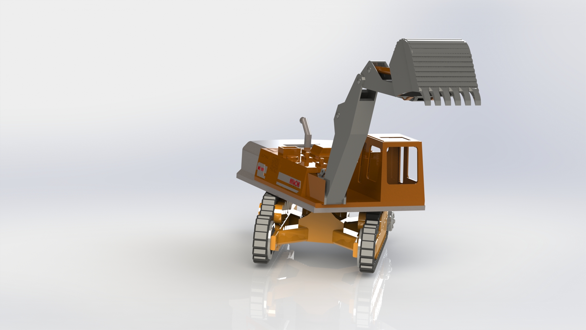 Excavator 3D model履带挖掘机