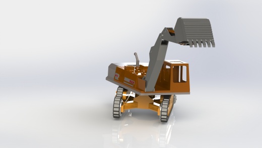 Excavator 3D model履带挖掘机缩略图