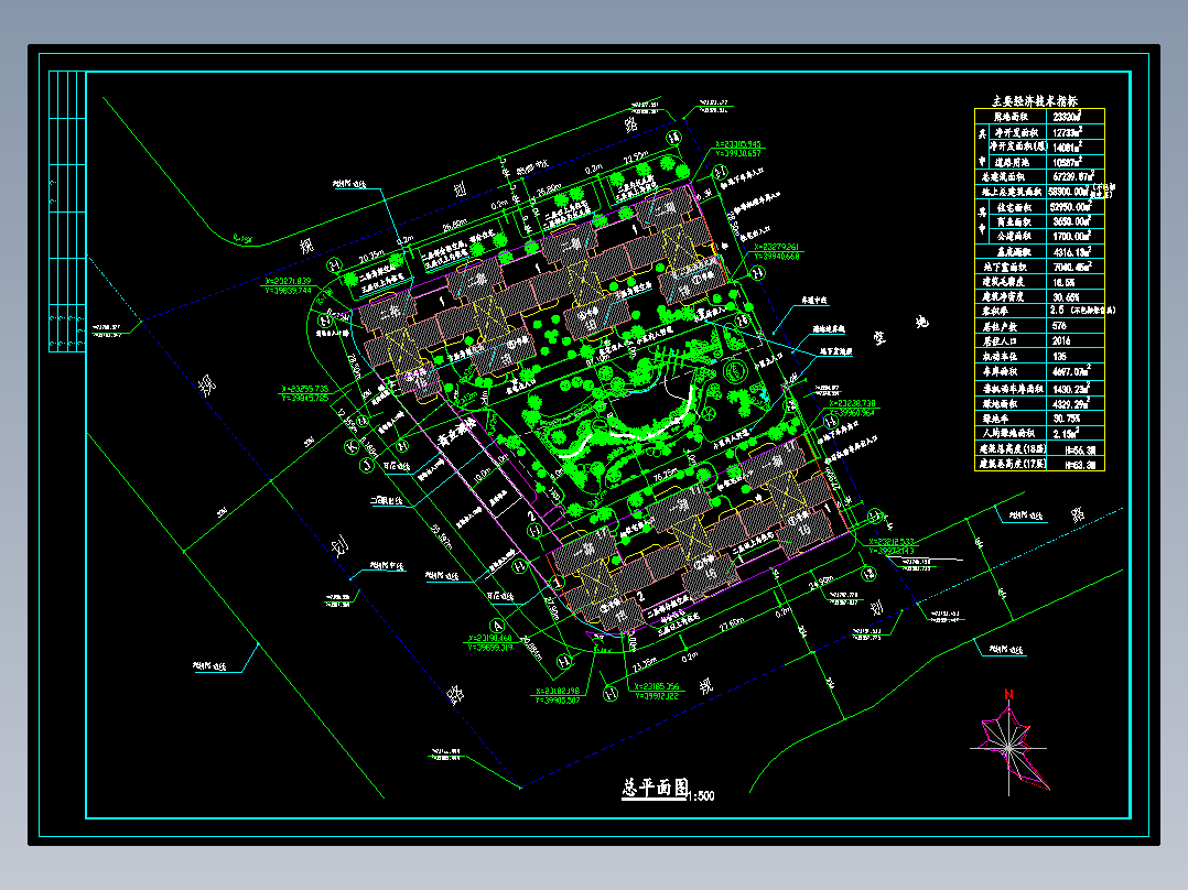 住宅小区总平面图1