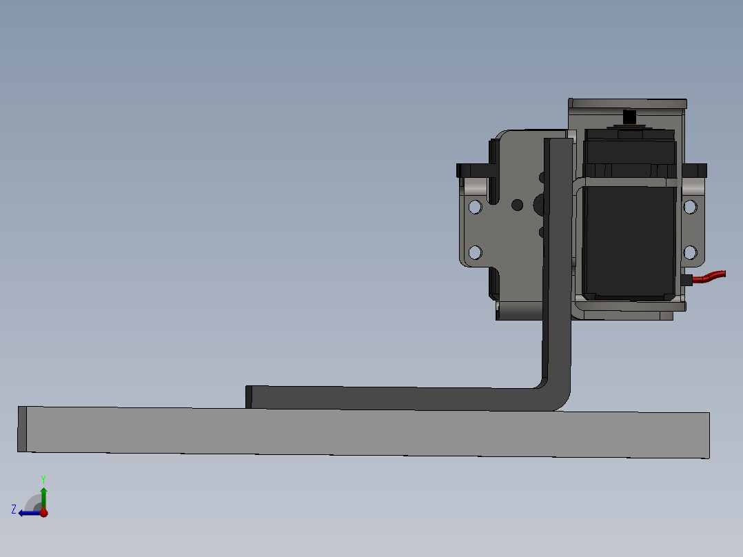3自由度机械臂2右视图