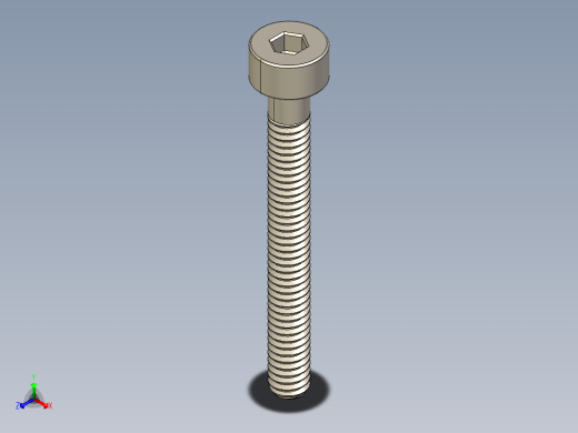 Screw_DIN_912_M2x18_A2.STEP公制内六角螺钉
