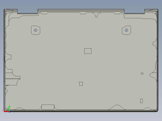 笔记本C壳铣键盘框UG程序模型后视缩略图