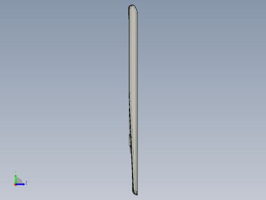 笔记本C壳铣键盘框UG程序模型左视缩略图