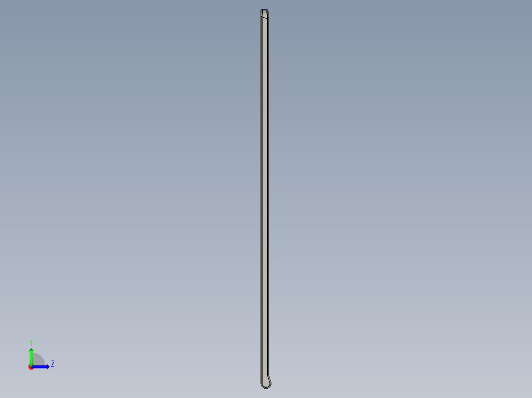 屏幕外壳内腔清角UG程序模型左视图