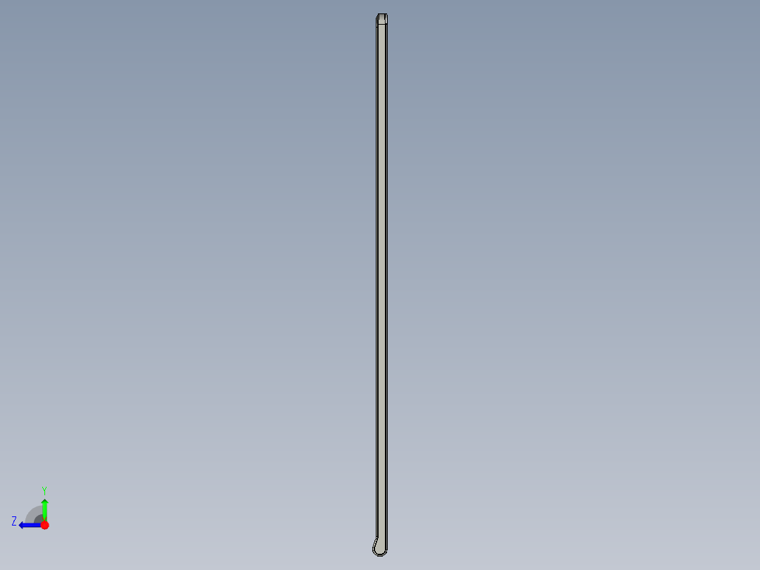 屏幕外壳内腔清角UG程序模型右视图