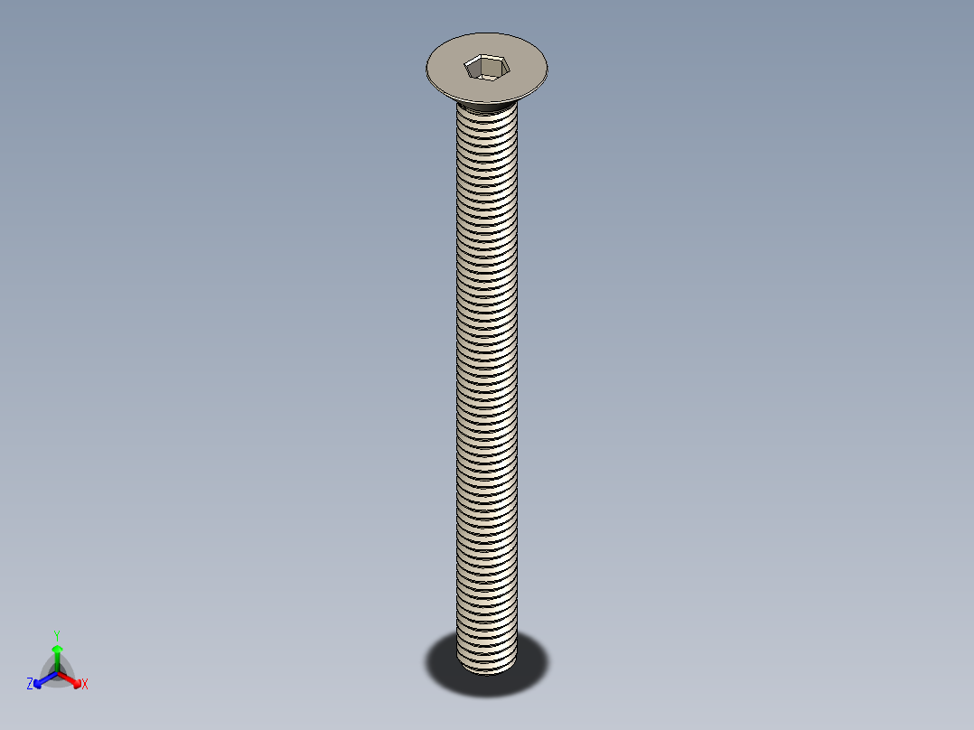 Screw_ISO_10642_M5x60_A2.STEP正等轴测图