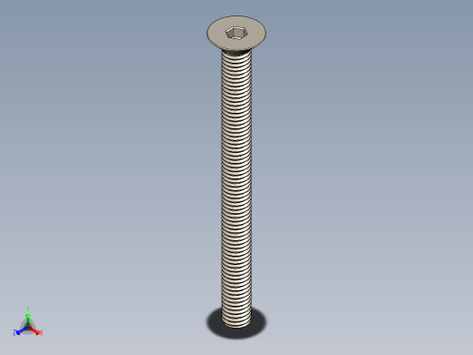 Screw_ISO_10642_M5x60_A2.STEP正等轴测缩略图