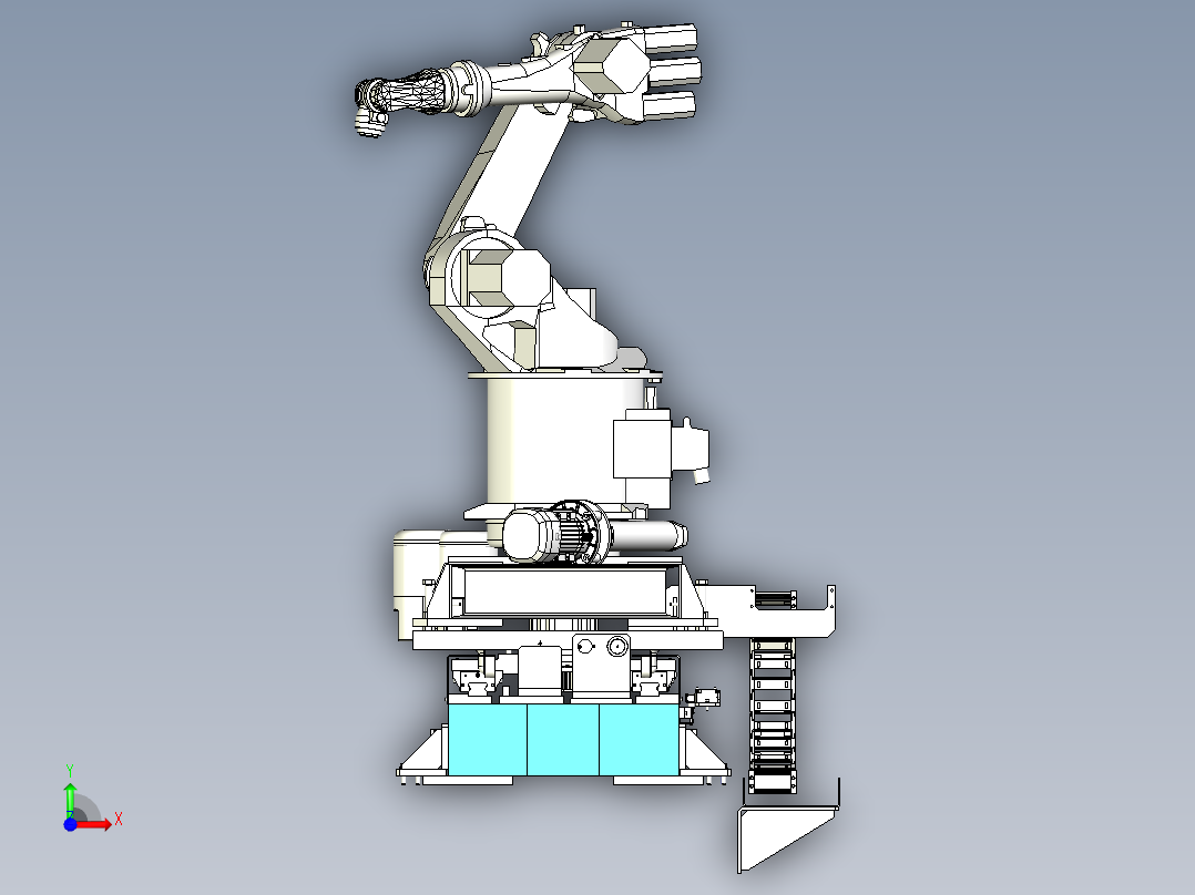 第七轴行走地轨设计前视图