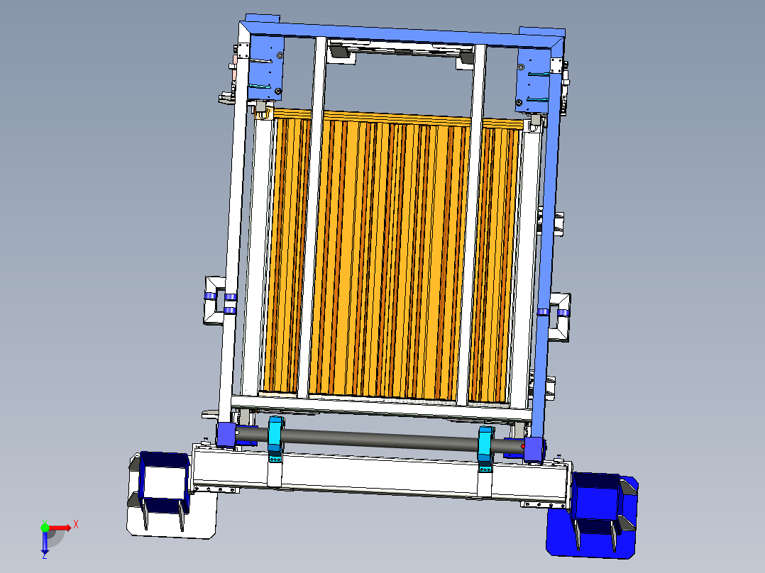 重型侧翻设备设计俯视图