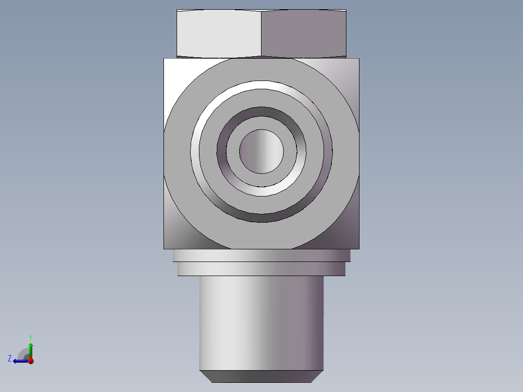 铰接式90度接头、1DI-16-14右视图