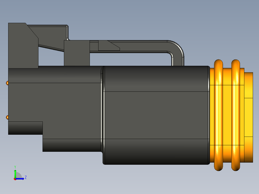 接插件(304)左视图