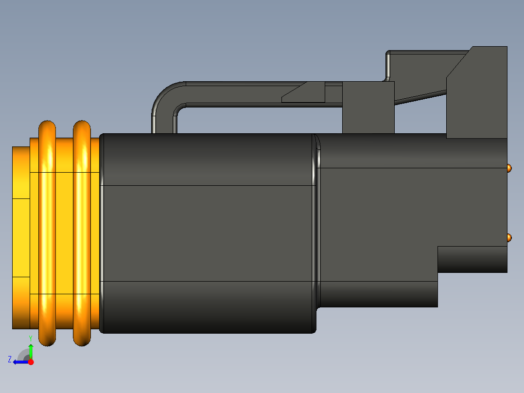 接插件(304)右视图