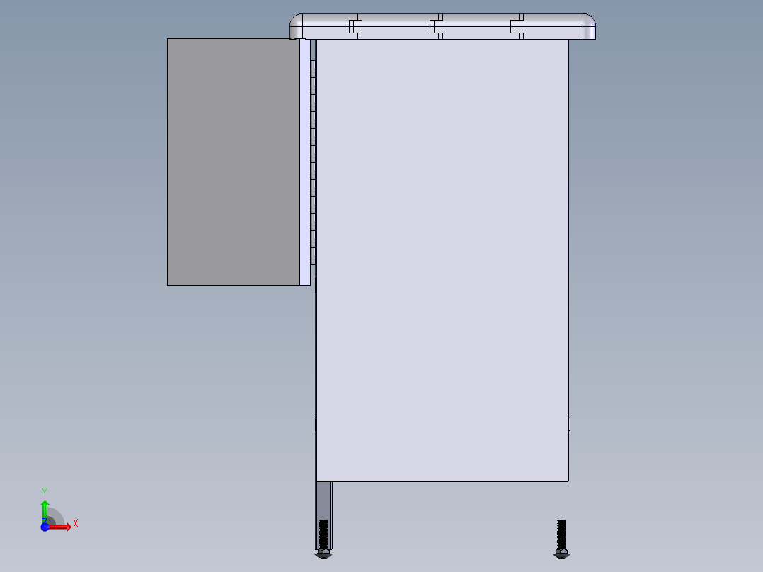 工具台架前视图
