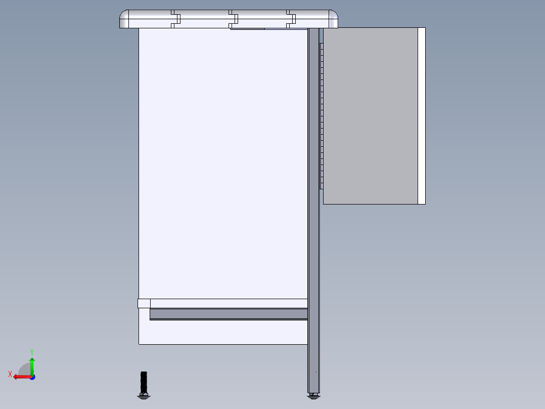 工具台架后视图