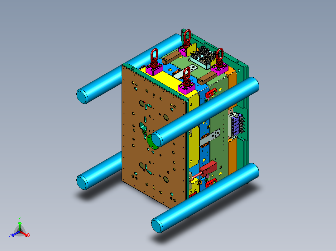 家用老年代步车机舱盖板模具