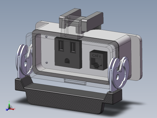 防尘放水插线板插座