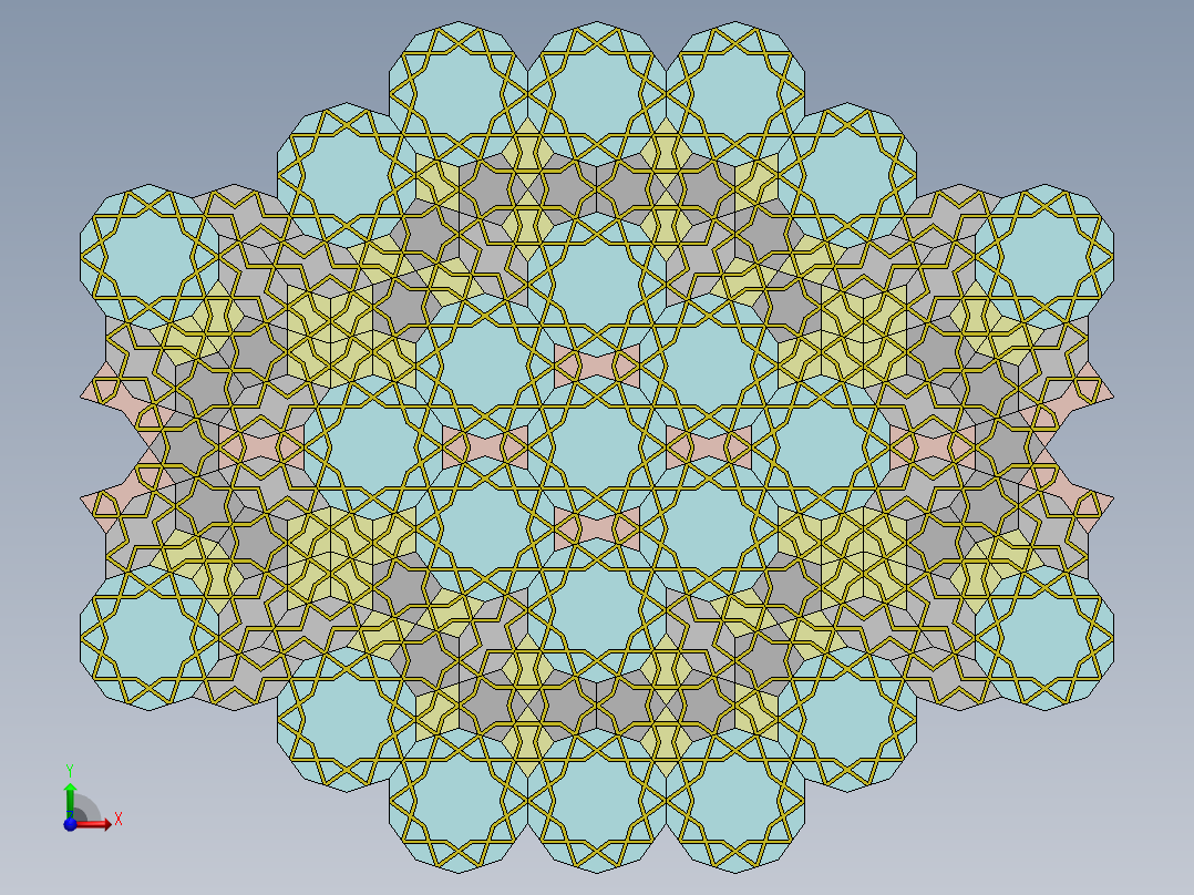 结 平铺模式前视图