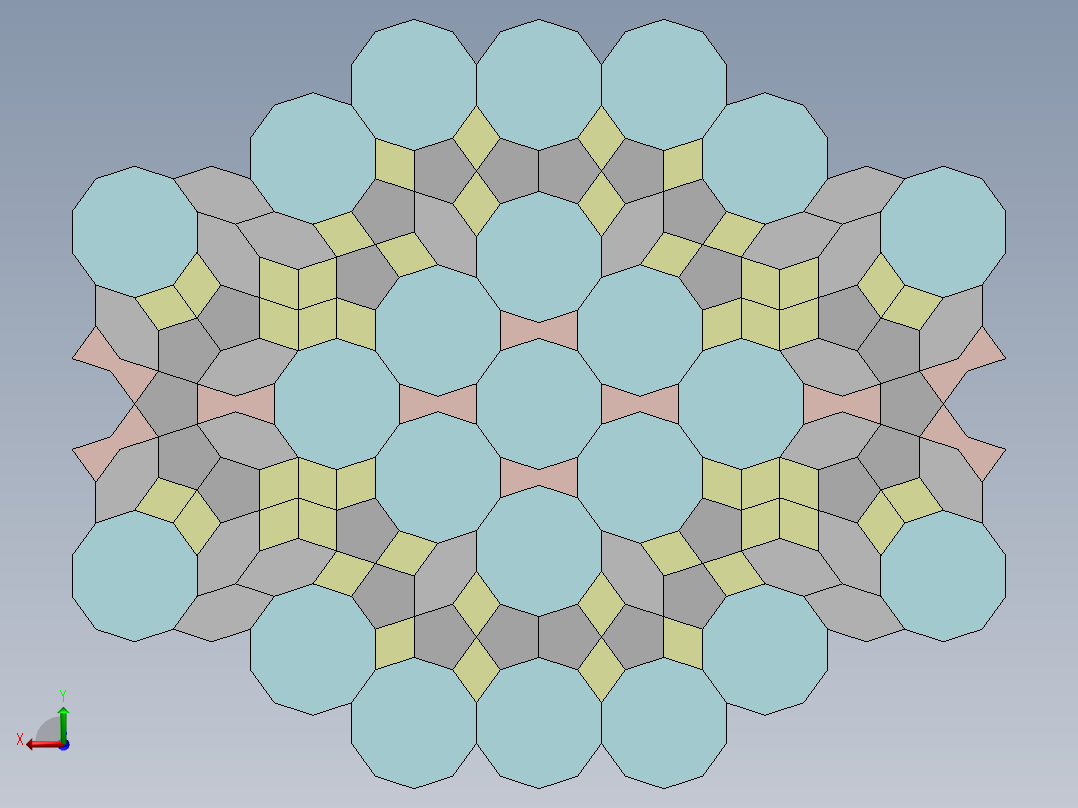 结 平铺模式后视图