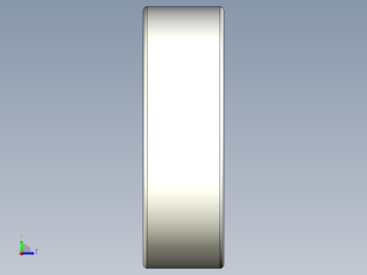 完整的公制6000-ZZ双屏蔽轴承库— SolidWorks和Step模左视缩略图