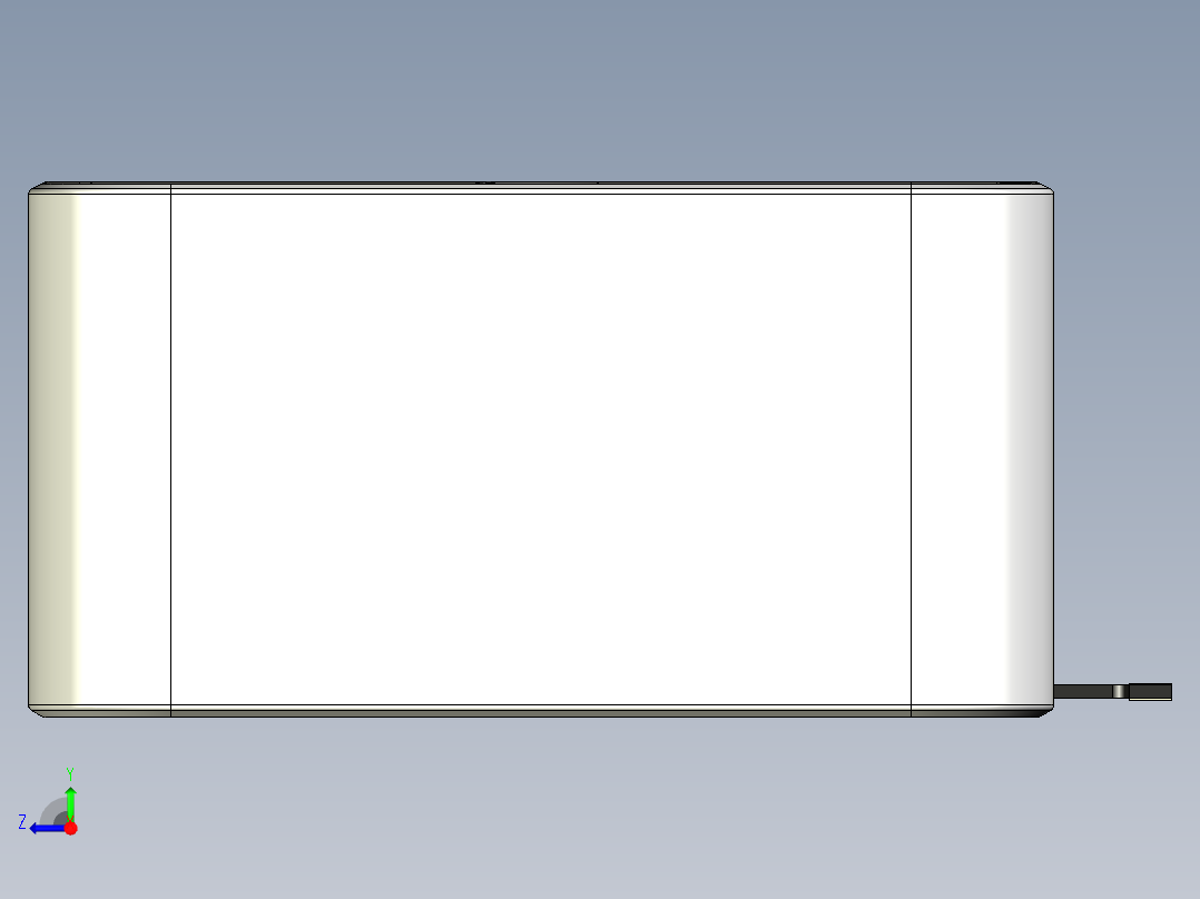 Nvidia RTX 4090 Founders Edition 简化版模型右视图