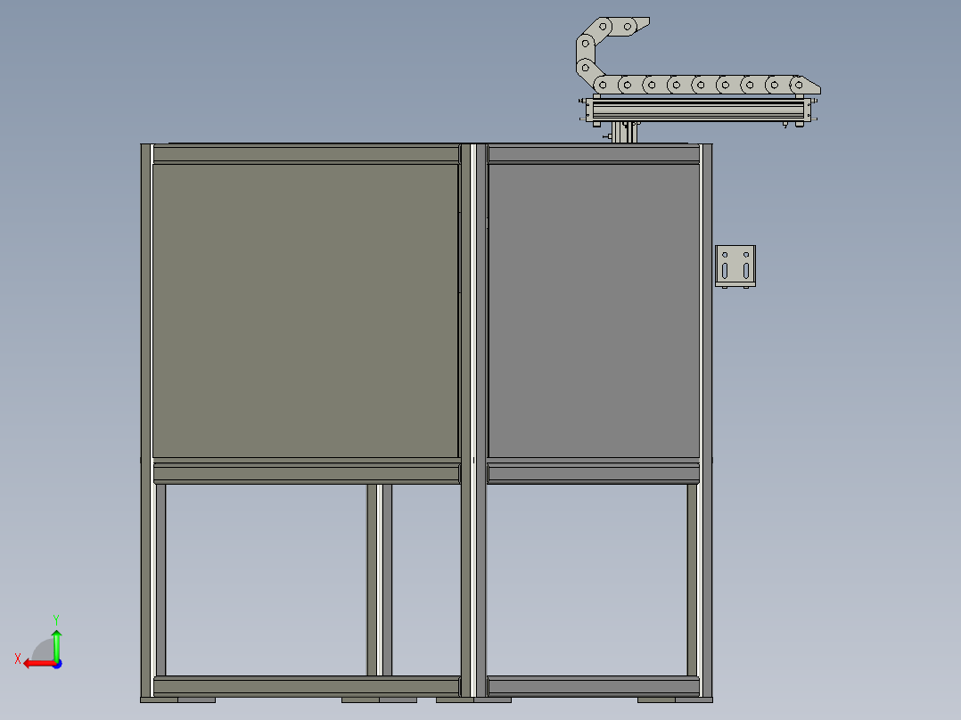 转轮转轮抓取机械手-b后视图