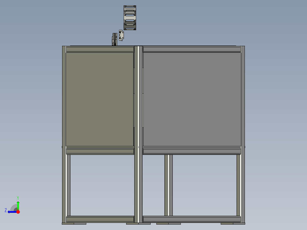 转轮转轮抓取机械手-b右视图