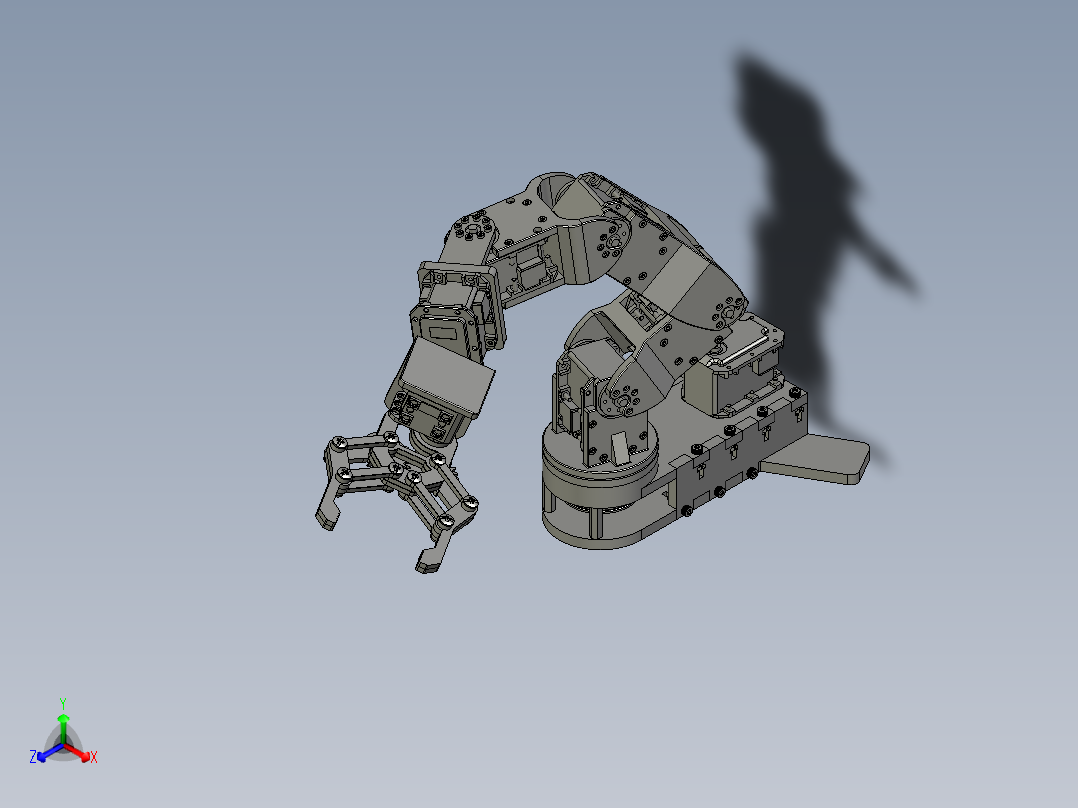 机械手臂演示机械臂逆运动学演示