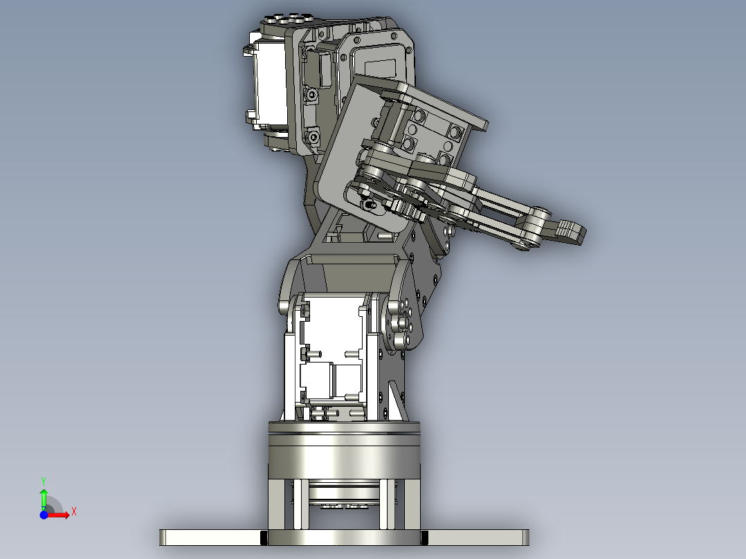 机械手臂演示机械臂逆运动学演示前视图