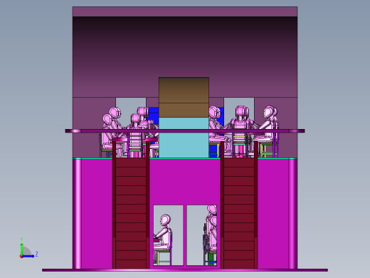 双层景观餐饮船左视缩略图