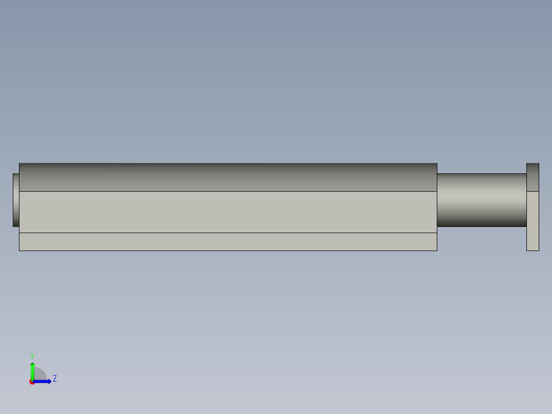 插销锁(长信SW406)左视图