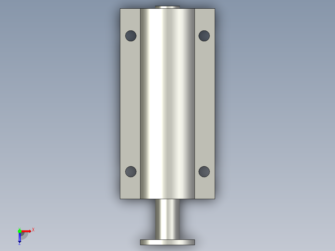 插销锁(长信SW406)俯视图