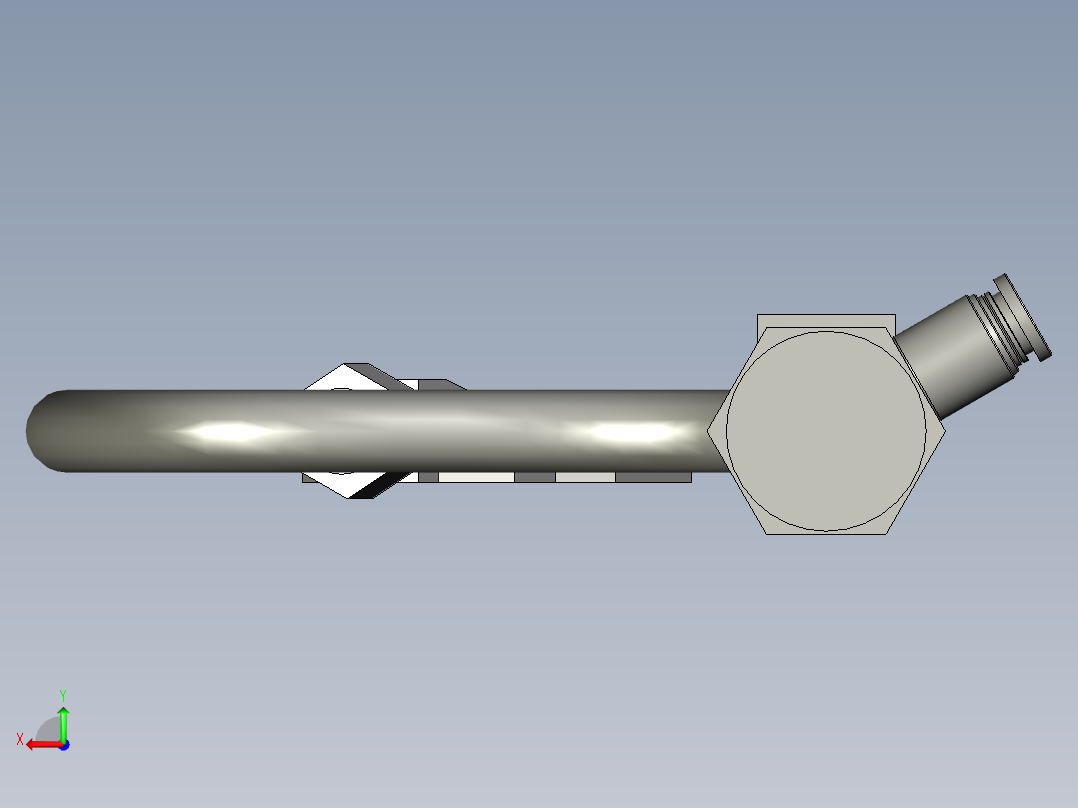 蛇形管组件1后视图