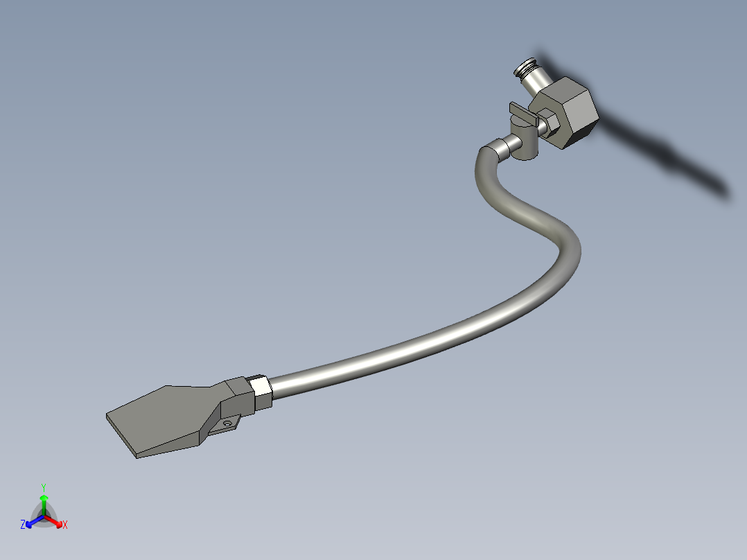 蛇形管组件1正等轴测图