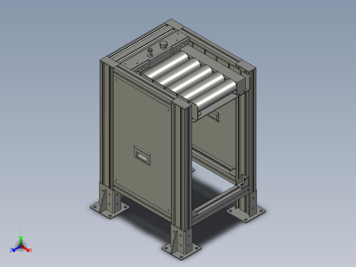 德恩普-倍速链提升机头正等轴测缩略图
