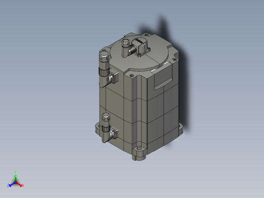 sakc1FL6092-1AC61-2LB1伺服电机STP正等轴测缩略图
