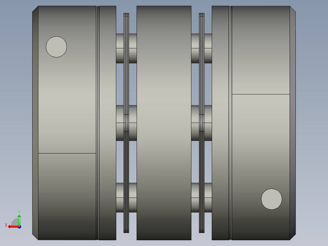 LZQ系列双膜片联轴器LZQ-5663-1520后视图