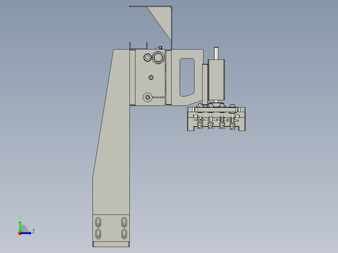 450机械手装配体右左视图