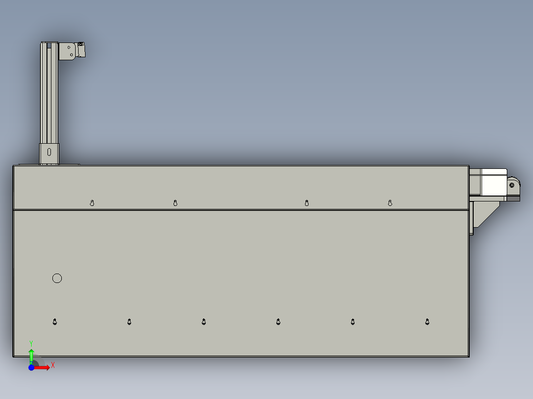 入库旋转台组合前视图