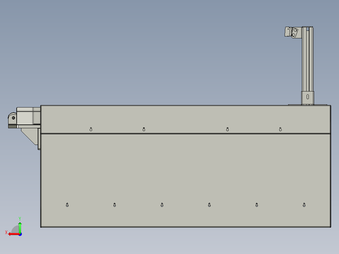 入库旋转台组合后视图