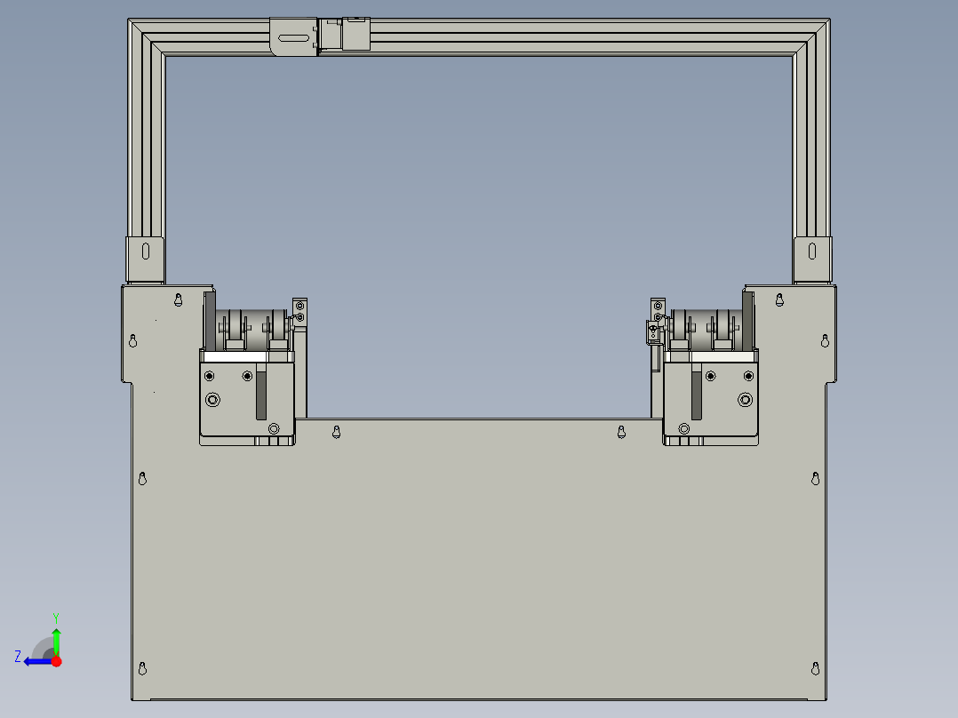 入库旋转台组合右视图