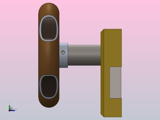 钥匙锁手轮锁左视缩略图
